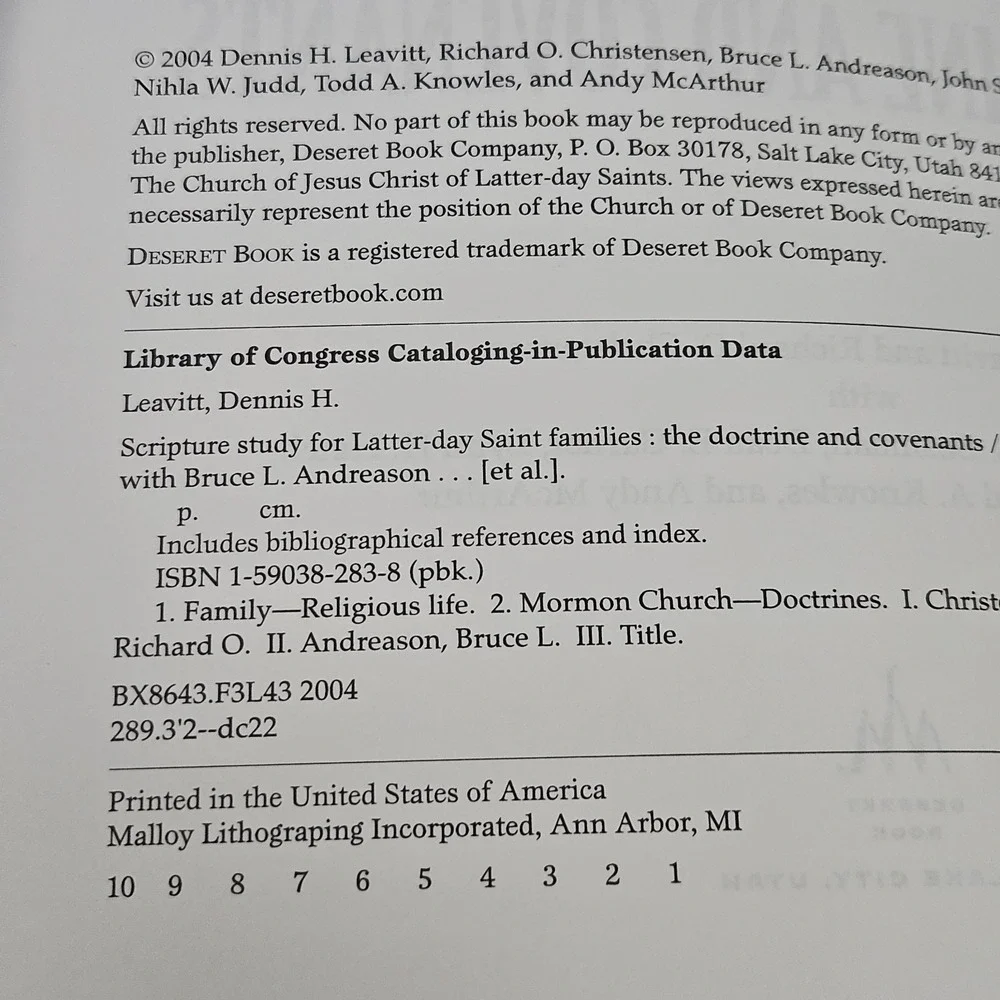 Scripture Study For Latter-day Saint Families:‎ The Doctrine & Covenants